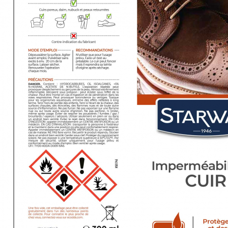 Achat imperméabilisant Textile, Cuir, Daim - AVEL - Chaussures - Entretien  du cuir - Droguerie